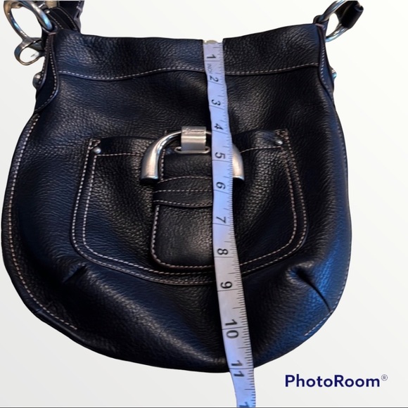 💲💵💲Lowered Price B. Makowsky Black Leather Crossbody - Picture 4 of 13